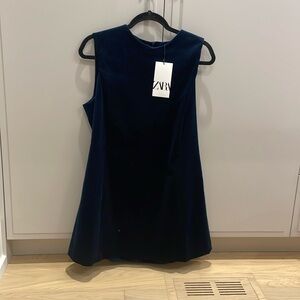 Zara midnight blue short shift dress
